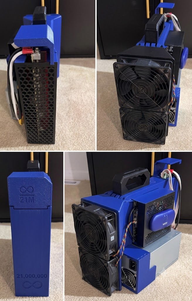 Bitman Antminer S19 Bitcoin Home Miner 26TH/s | 700W 24 J/TH | WiFi | Blue Body